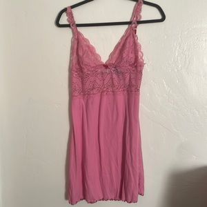 pink lacy dress